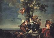 Giovanni Domenico Ferretti The Rape of Europa oil painting artist